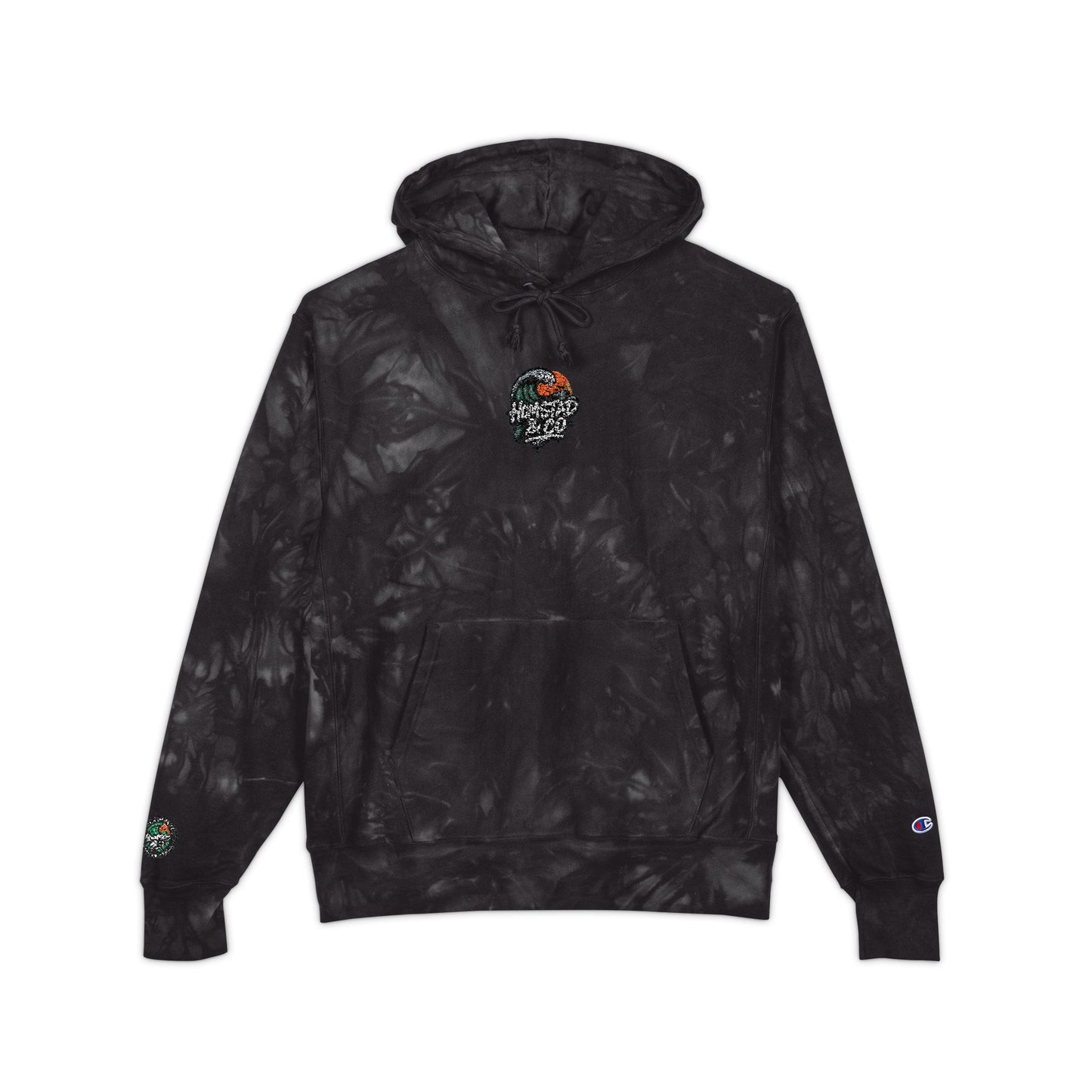 Tie-Dye Hoodie Embroidered with Homstad & Co Logo