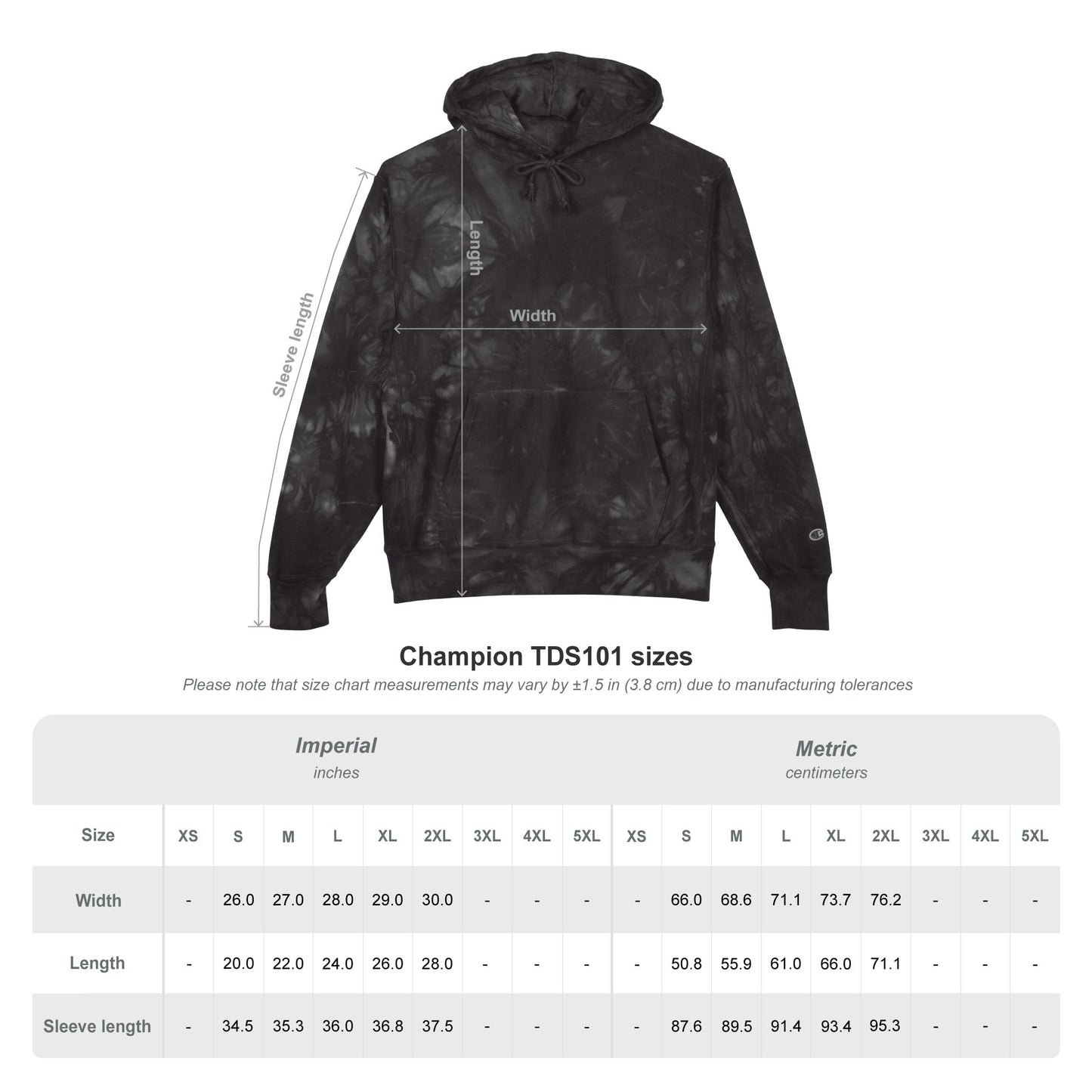 Tie-Dye Hoodie Embroidered with Homstad & Co Logo