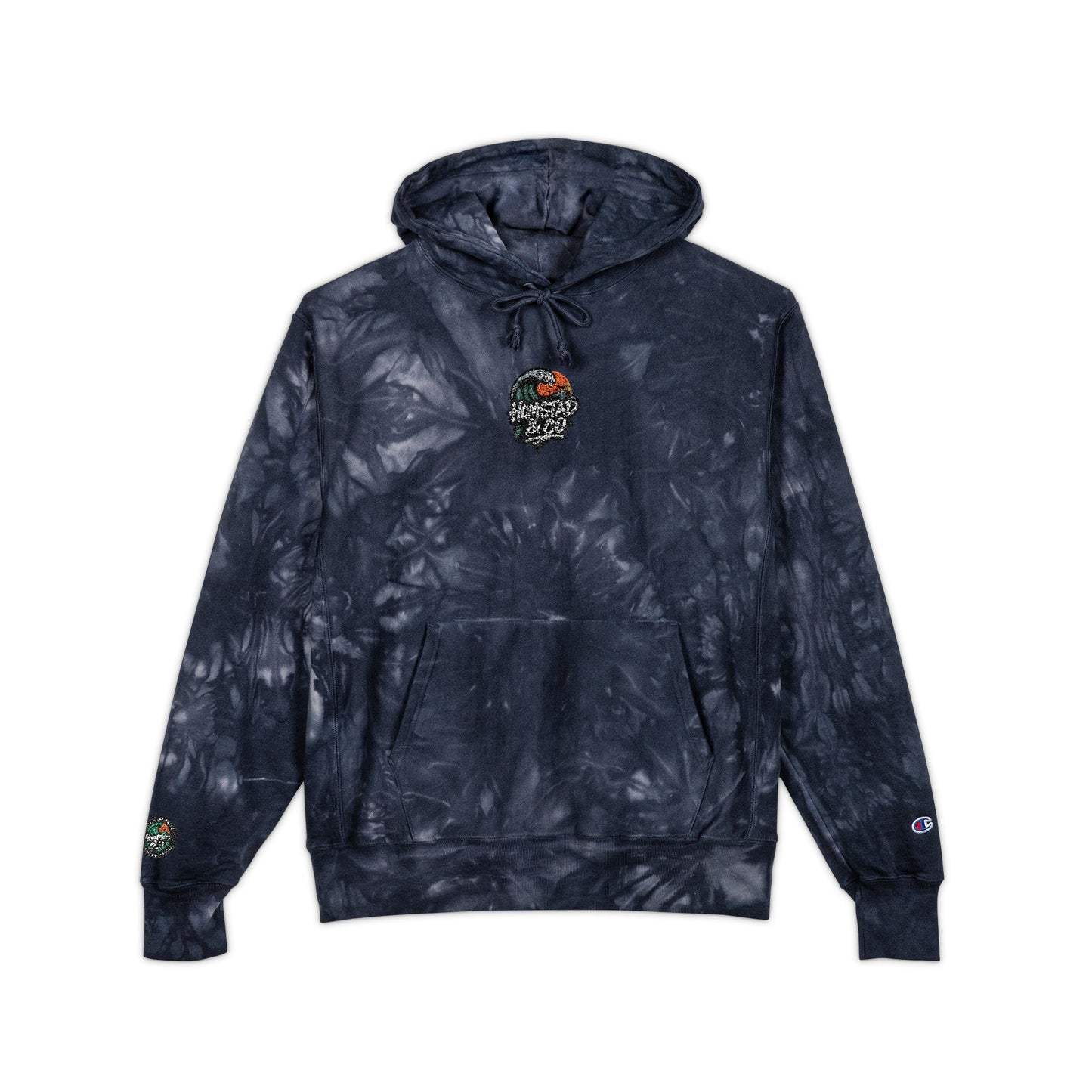 Tie-Dye Hoodie Embroidered with Homstad & Co Logo