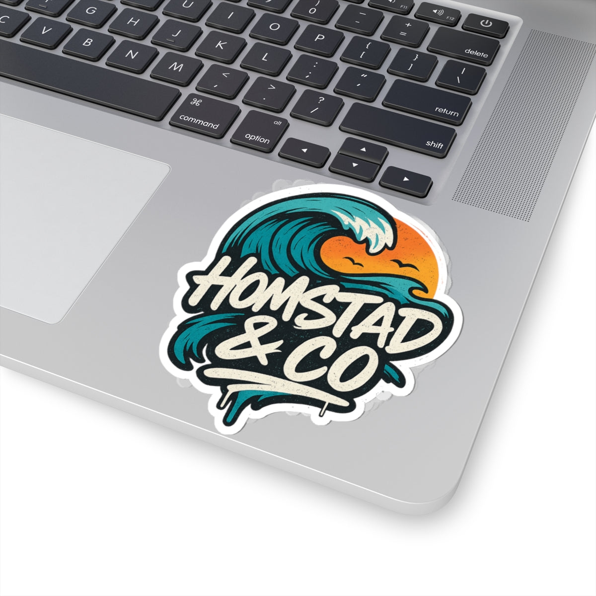 Ocean Wave Kiss-Cut Stickers | Surfing Decor, Laptop Stickers, Beach Lover Gifts, Summer Vibes, Waterproof Stickers