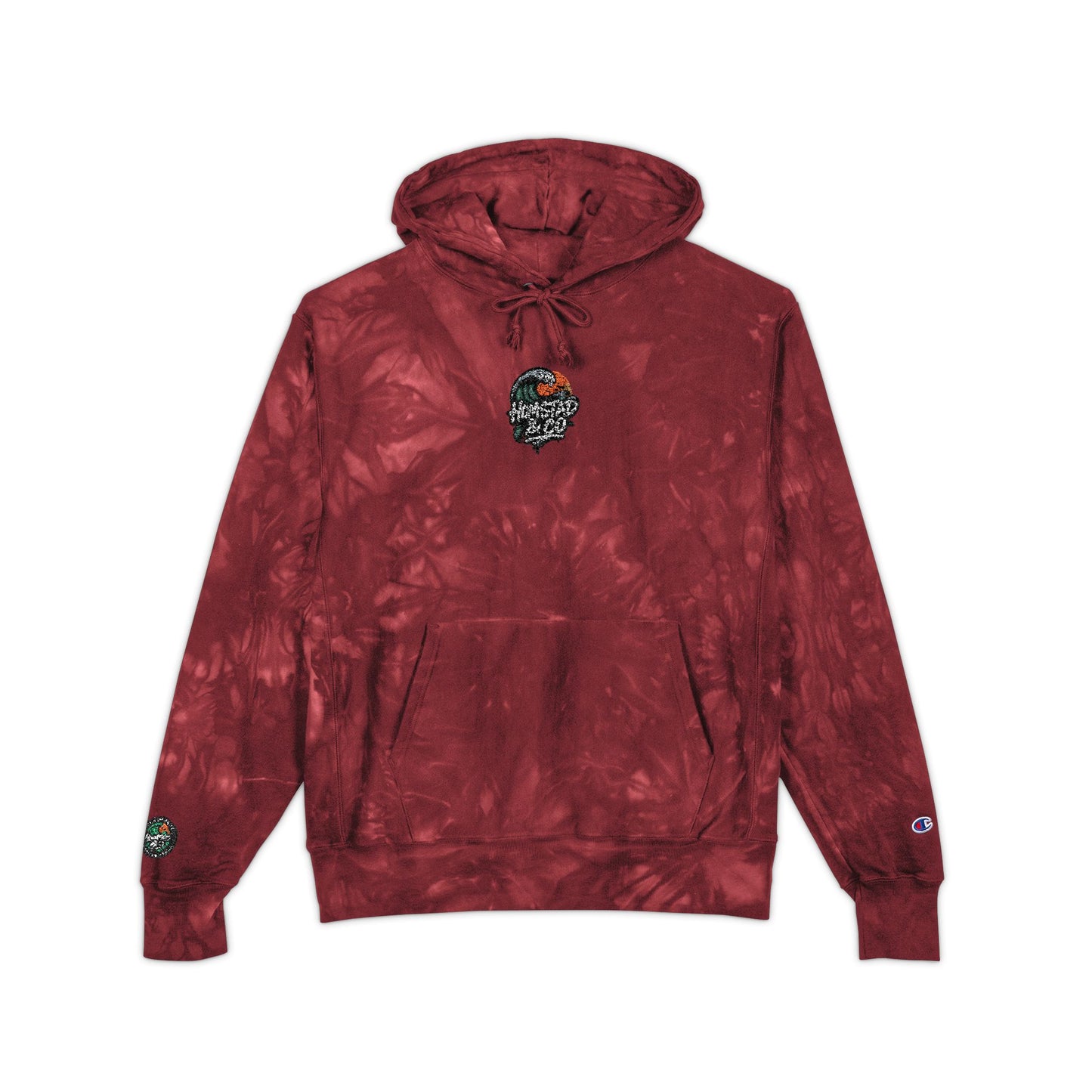 Tie-Dye Hoodie Embroidered with Homstad & Co Logo