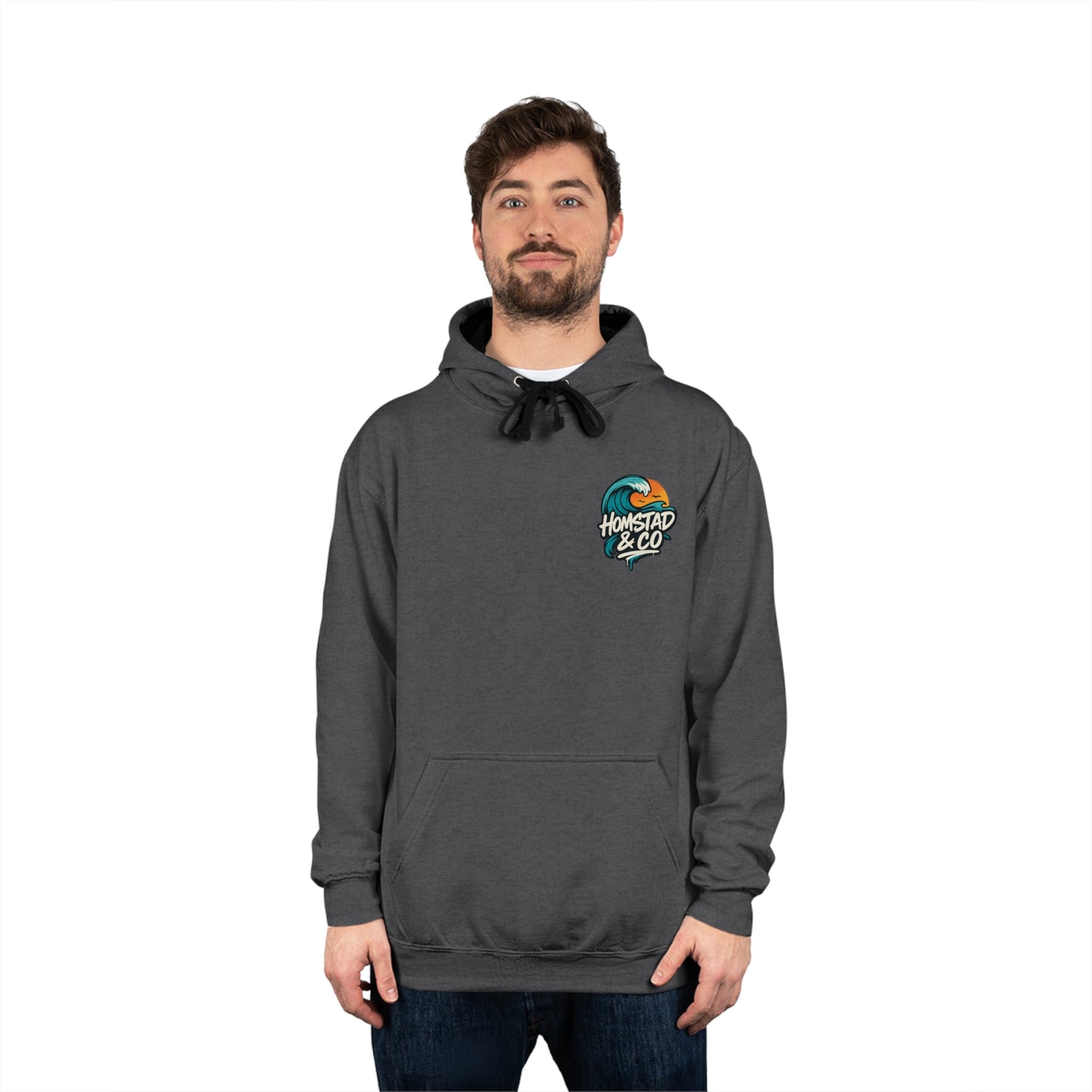 Cozy Varsity Hoodie with Retro Ocean Wave Design, Unisex Casual Sweatshirt, Beach Vibes Apparel, Perfect Gift for Surf Lovers, Trendy [...]