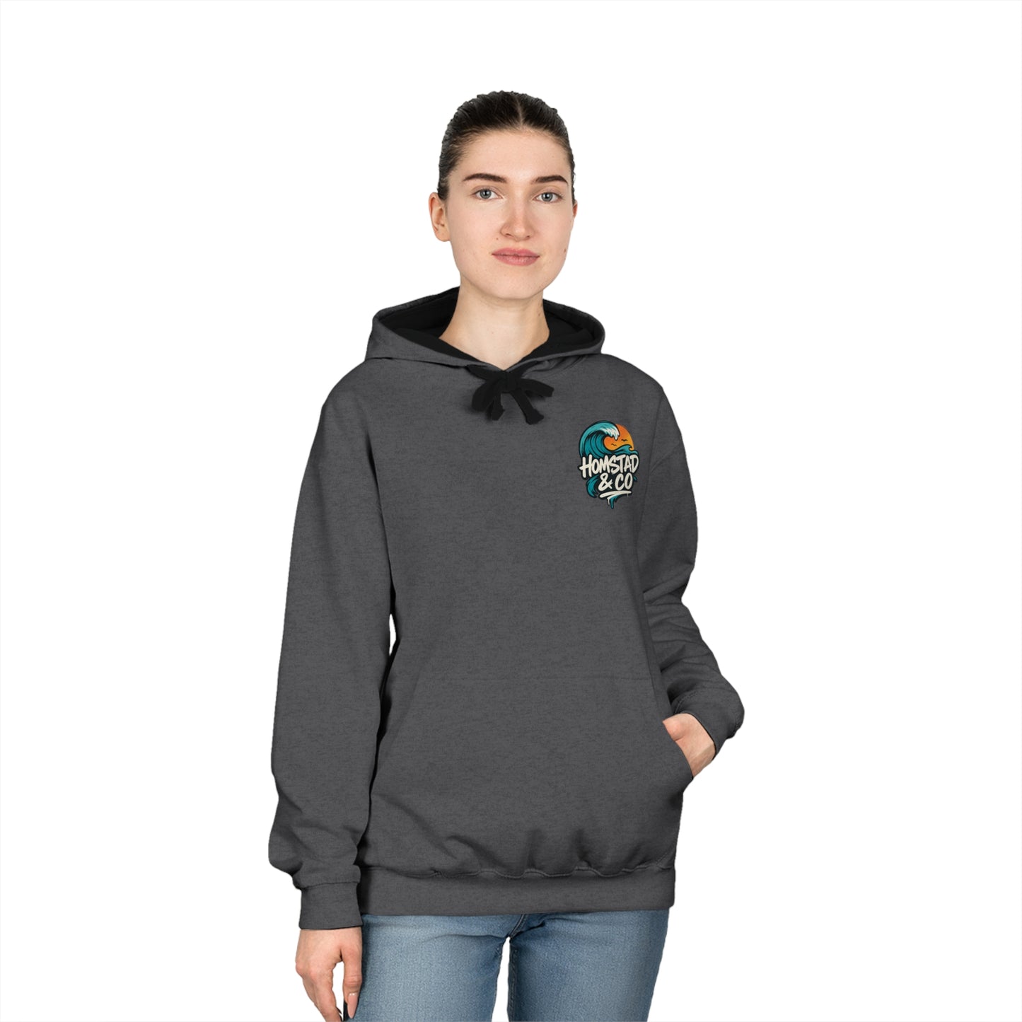 Cozy Varsity Hoodie with Retro Ocean Wave Design, Unisex Casual Sweatshirt, Beach Vibes Apparel, Perfect Gift for Surf Lovers, Trendy [...]
