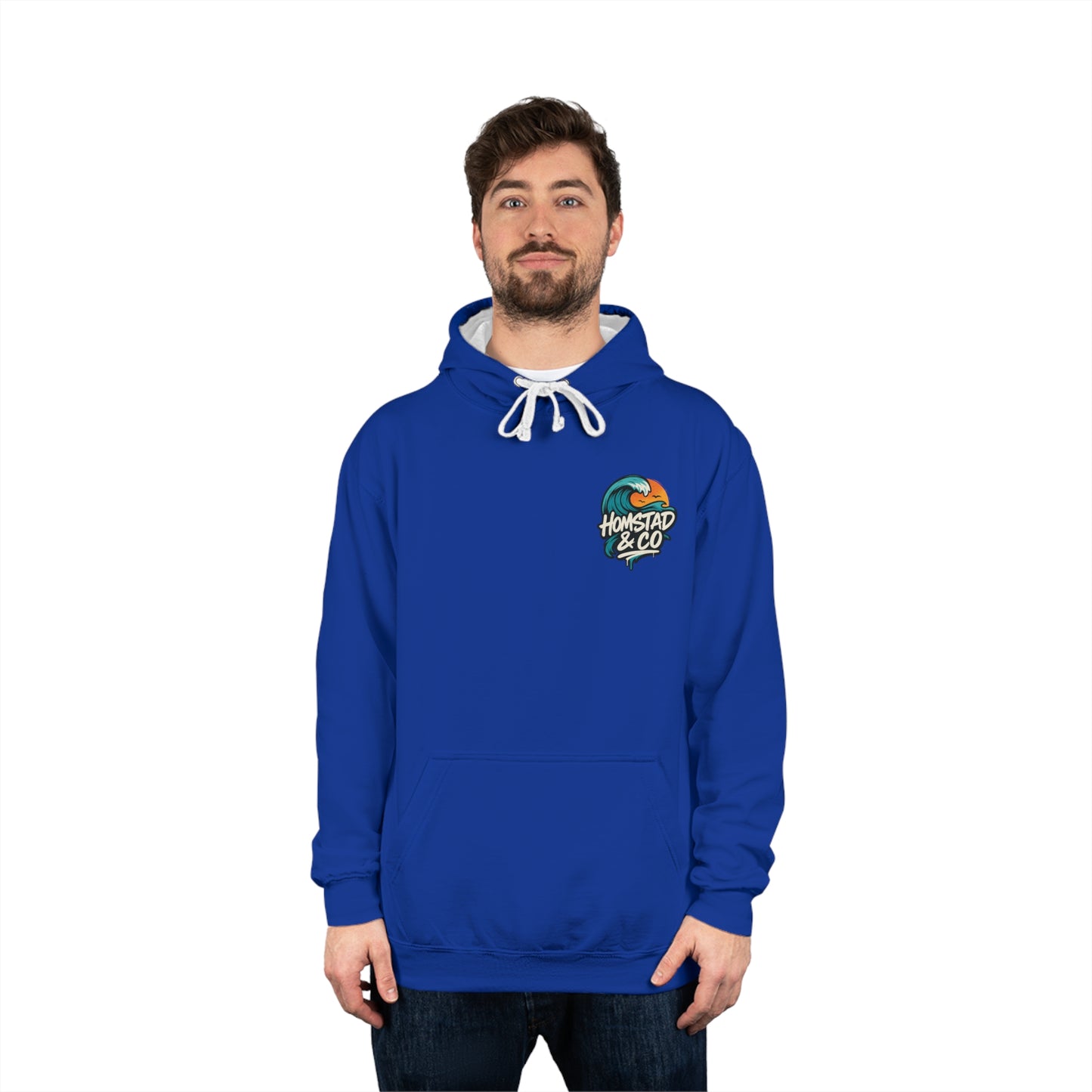 Cozy Varsity Hoodie with Retro Ocean Wave Design, Unisex Casual Sweatshirt, Beach Vibes Apparel, Perfect Gift for Surf Lovers, Trendy [...]